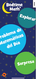 Bedtime Math app graphic (Spanish)